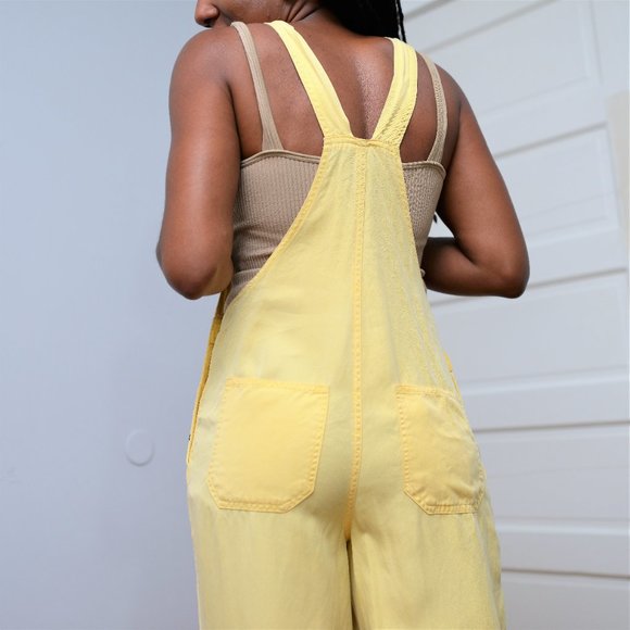 SOLD- Yellow Overalls Coveralls - Picture 9 of 9